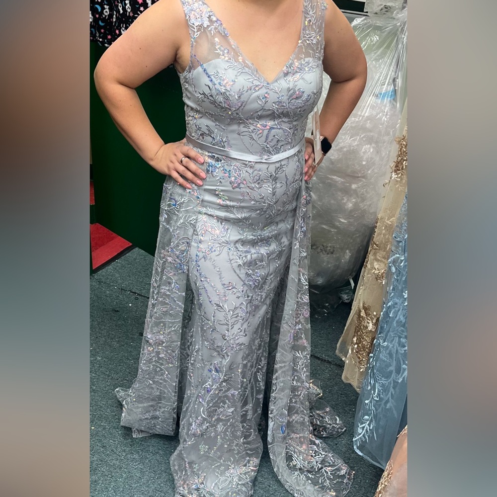 Gray formal dress